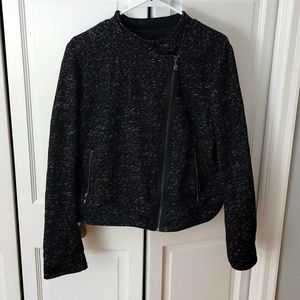 Black speckled dress jacket